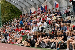 Tribuna Slezského stadionu během finále